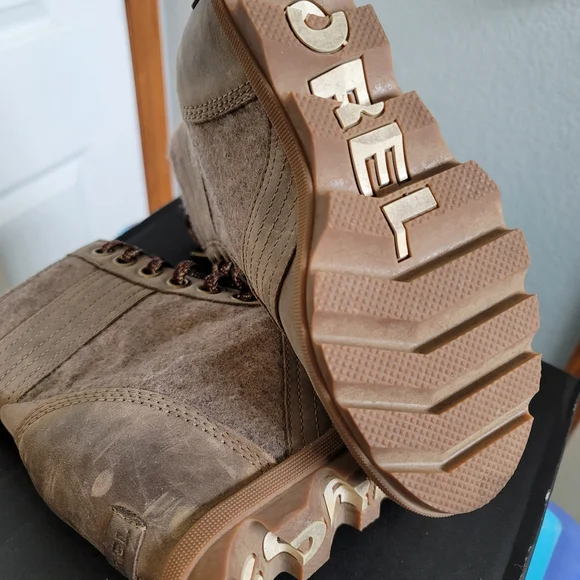 Sorel Lexi Wedge Boots Khaki ii - Picture 4 of 8